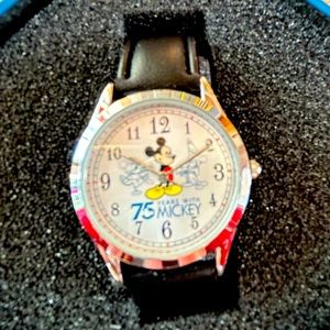 New. Disney and Mickey Mouse 75th Anniversary Collectible Watch by Avon.